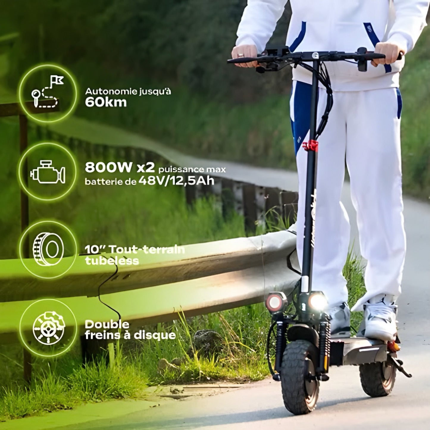 Trottinette électrique Ecross Duo II